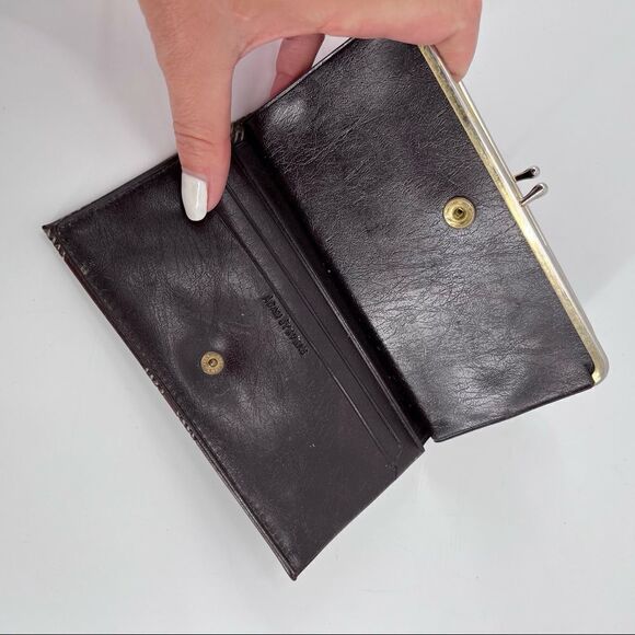 Vintage brown wallet 80s - Picture 3 of 7